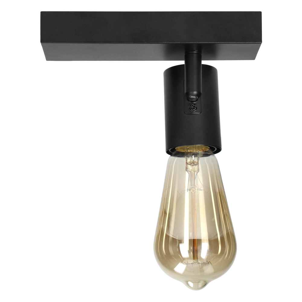 RIO SP1, wall and ceiling light, E27 max. 60W, IP20, black